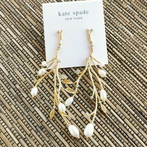 Kate Spade Brilliant Branches Statement Earrings Gold
